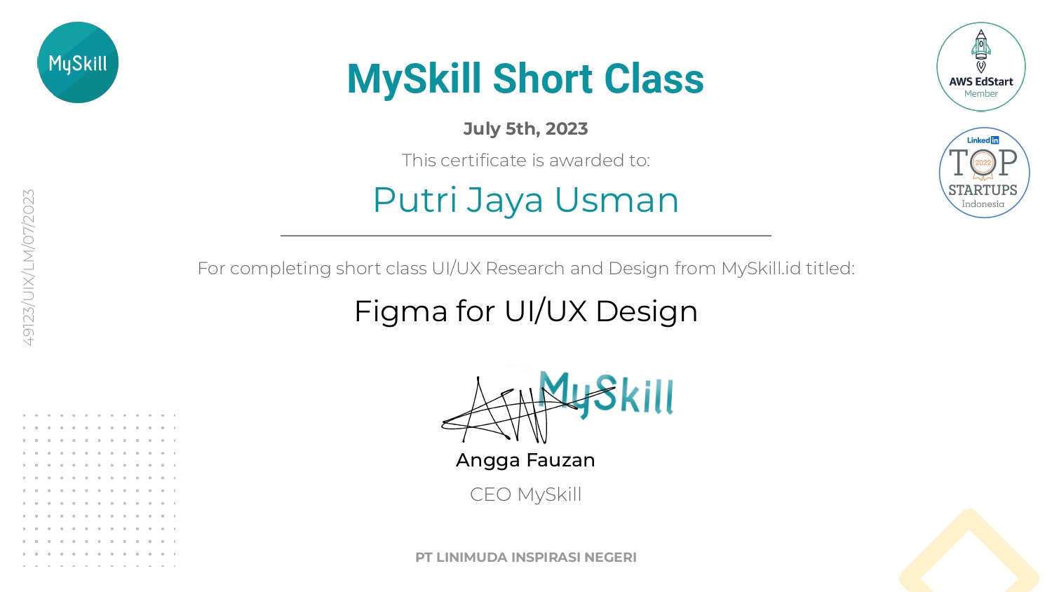 Digital Marketing Course Certificate